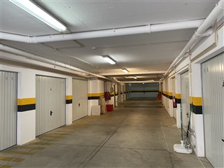 Communal garage area